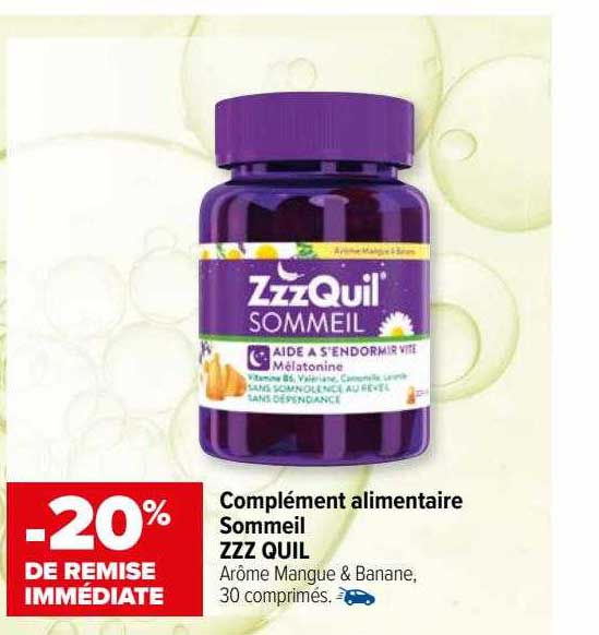 complément alimentaire sommeil zzz quil