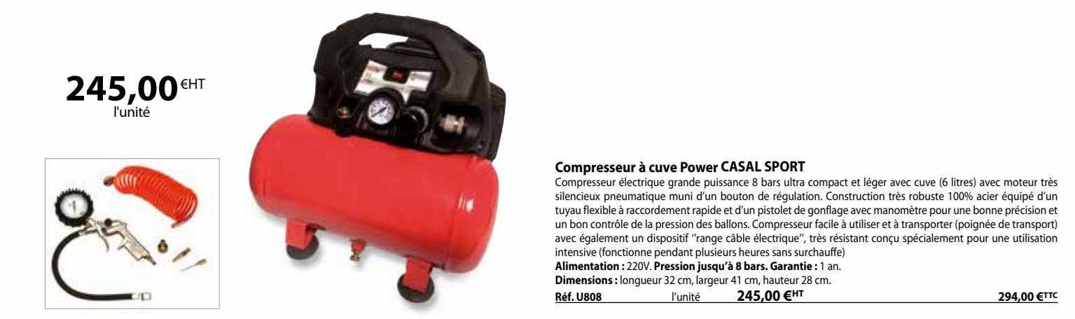 compresseur à cuve power casal sport