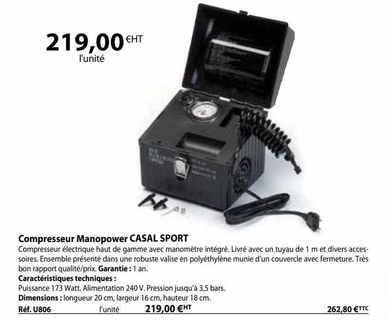 compresseur manopower casal sport