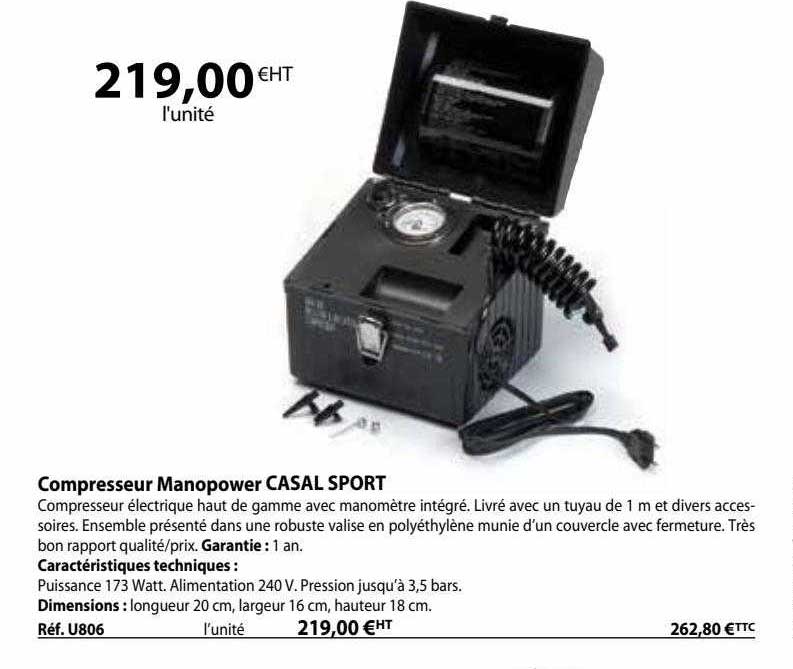 compresseur manopower casal sport