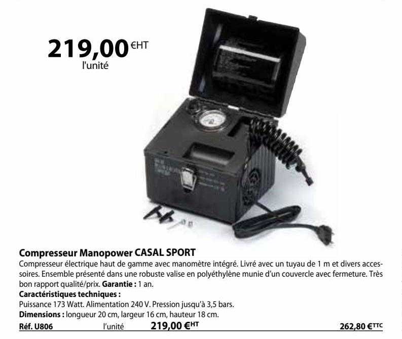 compresseur manopower casal sport