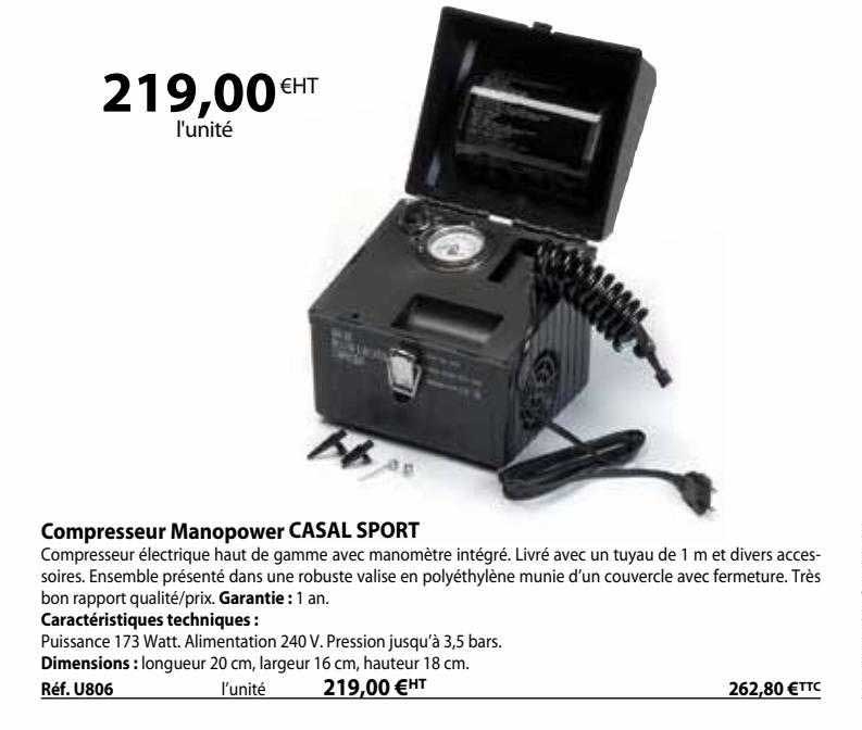 compresseur manopower casal sport
