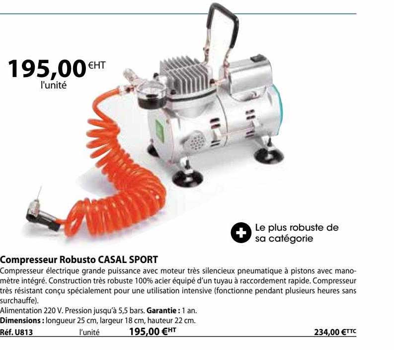 compresseur robusto casal sport