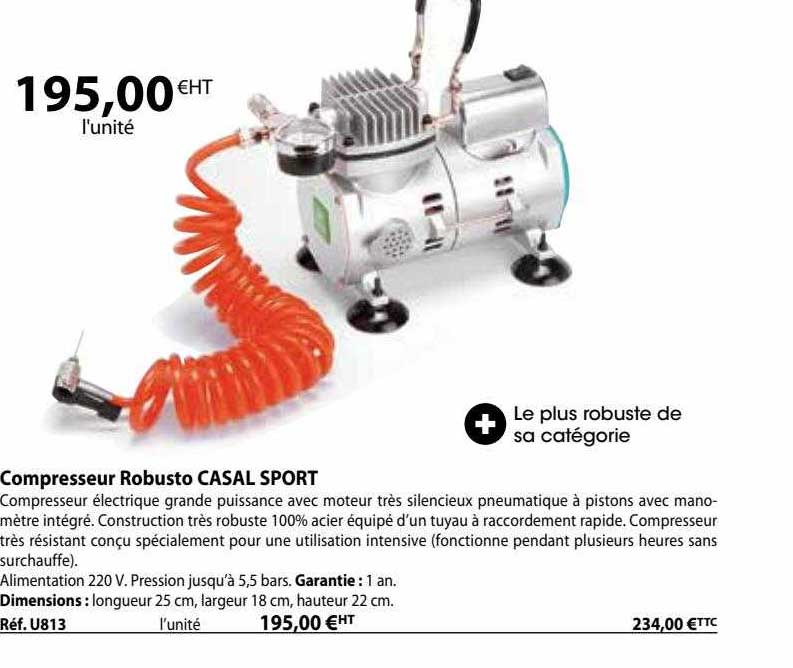 compresseur robusto casal sport