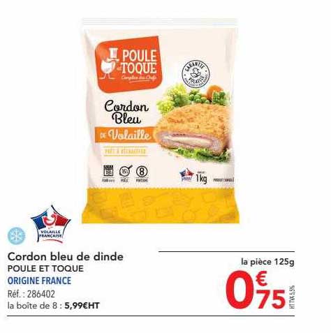 Cordon Bleu De Dinde Poulet Et Toque