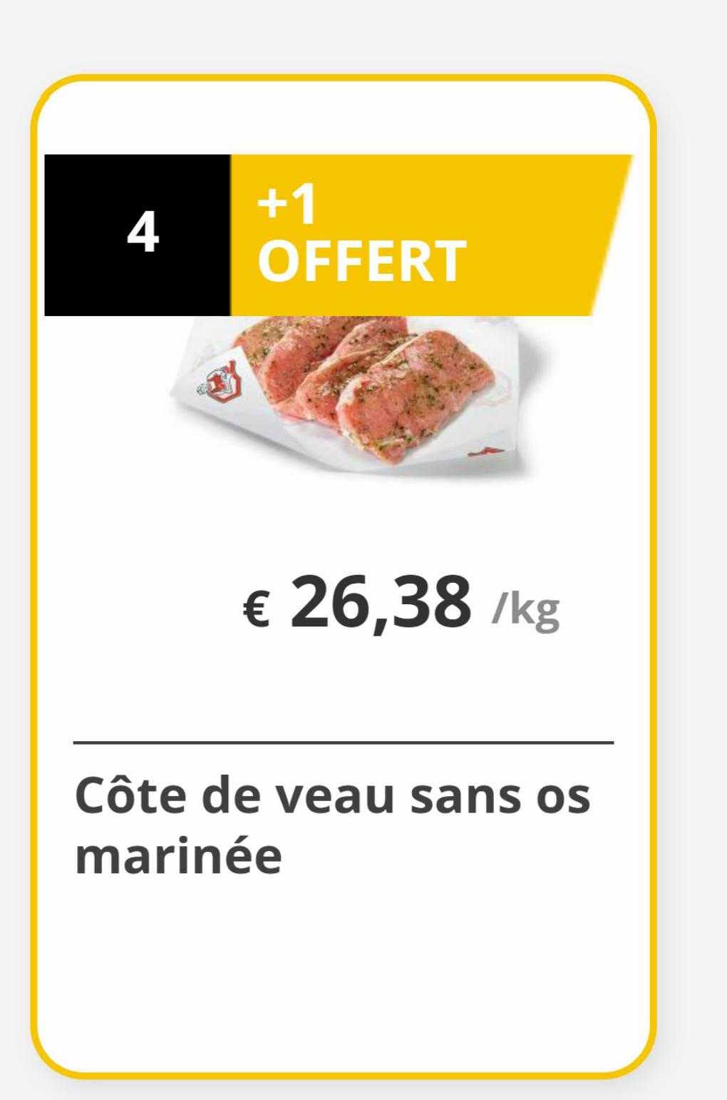 Côte De Veau Sans Os Marinée
