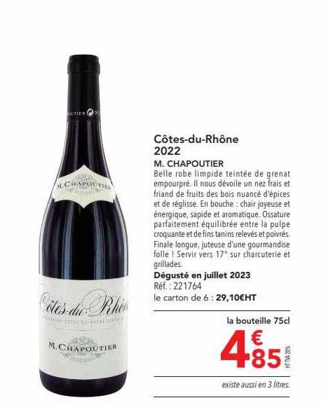 côtes-du-Rhône 2022 m. chapoutier