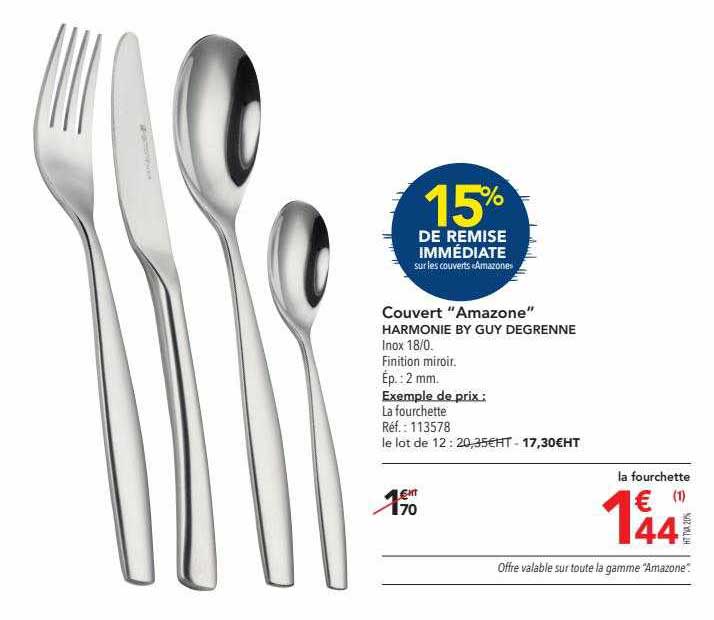 couvert "amazone" harmonie by guy degrenne