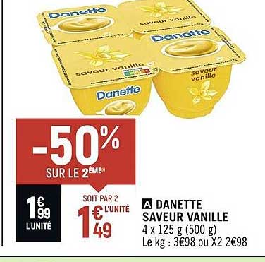 Danette Saveur Vanille