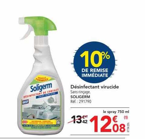 désinfectant virucide soligerm