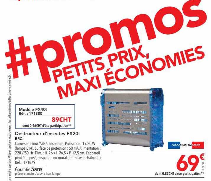 destructeur d'insectes fx201 brc