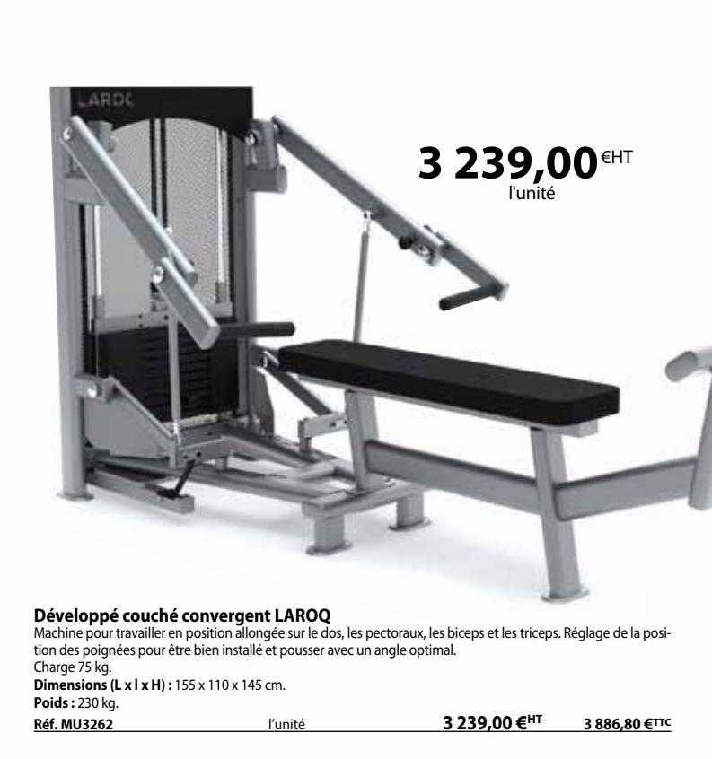 développé couché convergent laroq