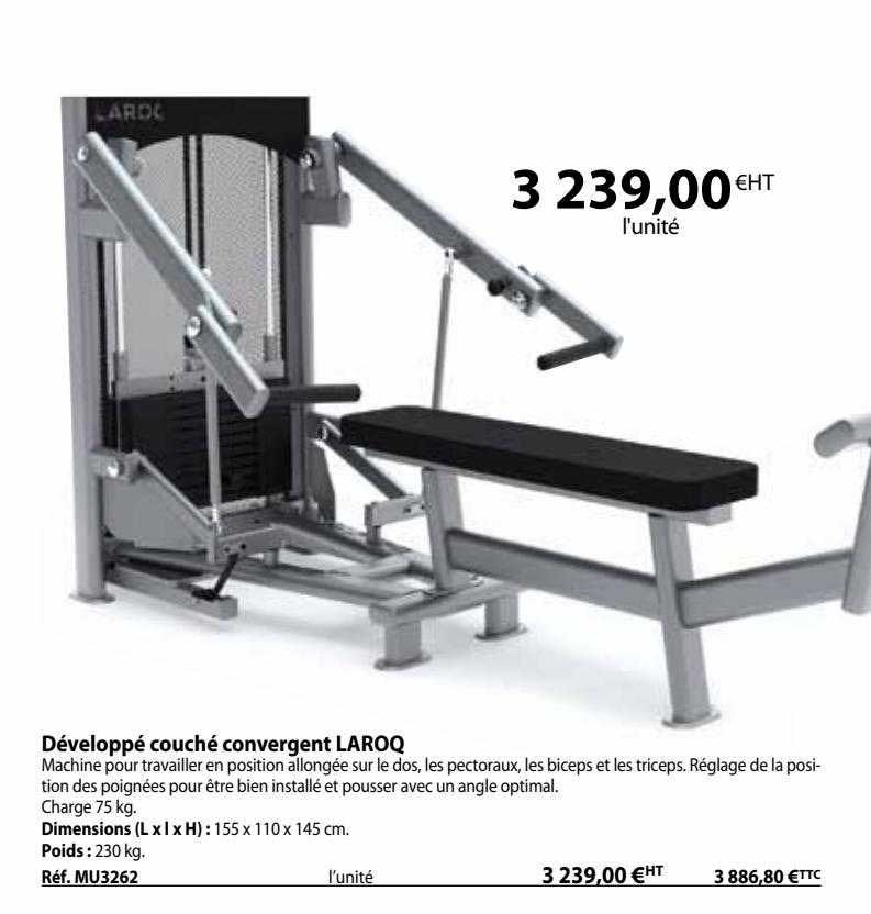 développé couché convergent laroq