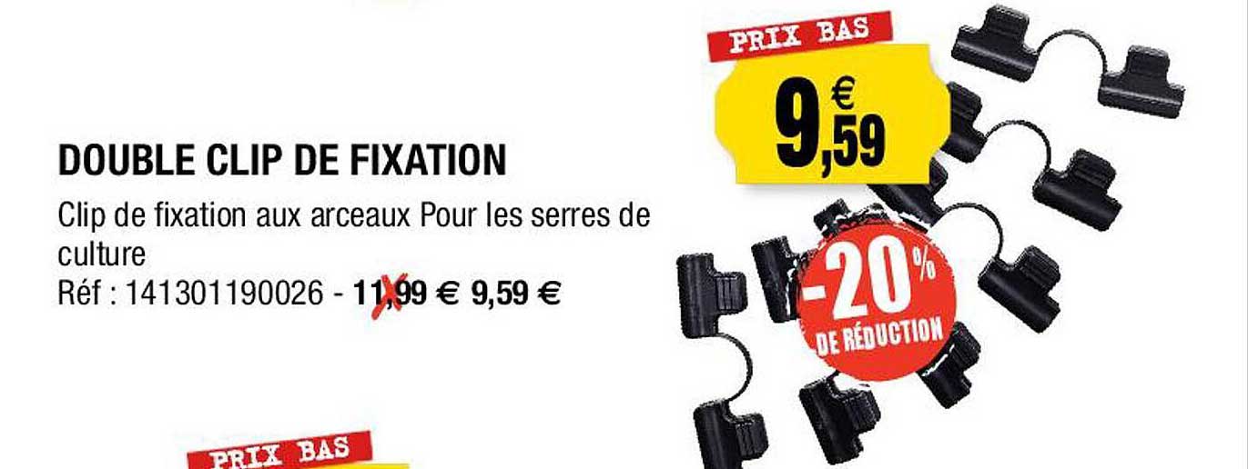 Double Clip De Fixation