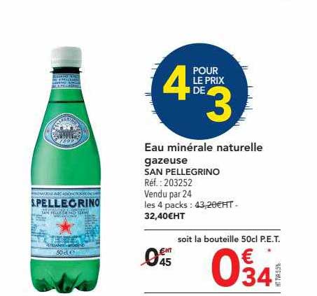 eau minérale naturelle gazeuse san pellegrino