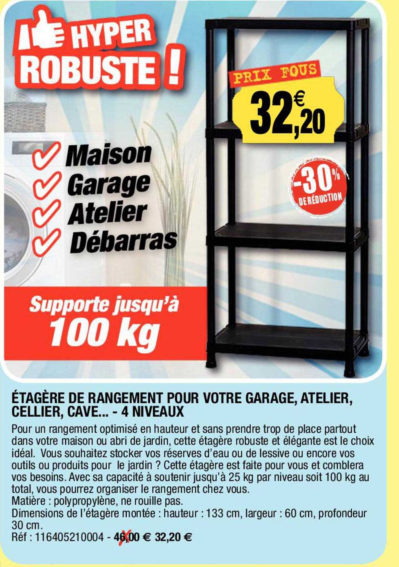 étagère de rangement pour votre garage, atelier, cellier, cave