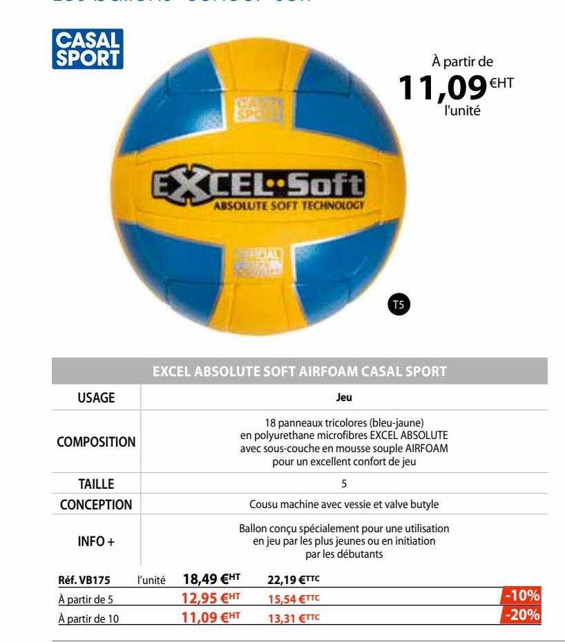 excel absolute soft airfoam casal sport