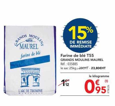 farine de blé t55 grands moulins maurel