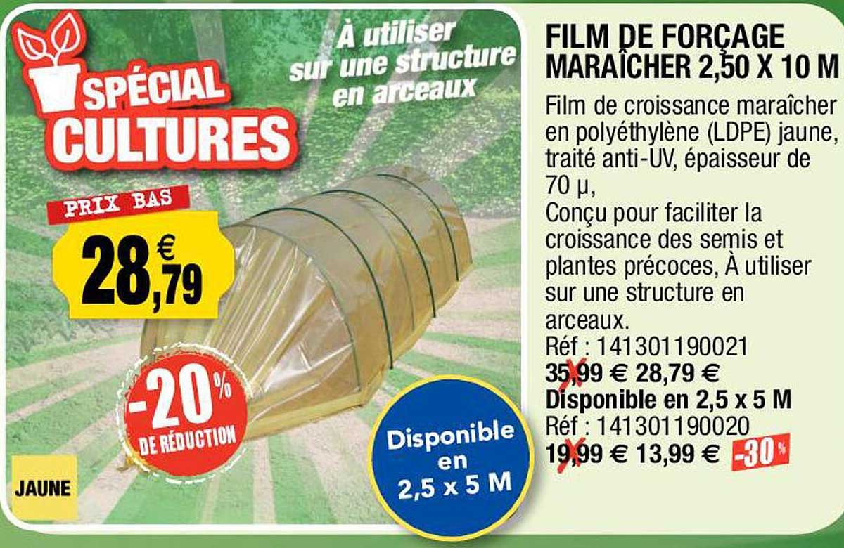 film de forçage maraîcher