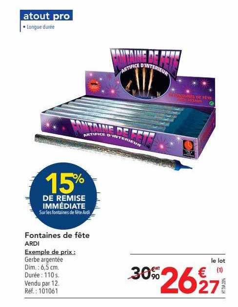 Fontaines De Fête Ardi