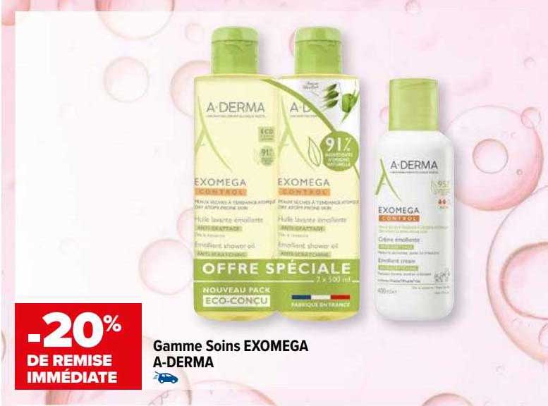 gamme soins exomega a-derma