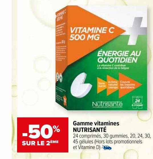 Gamme Vitamines Nutrisanté