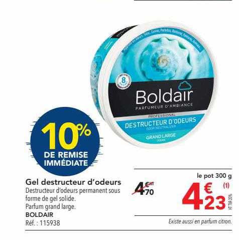 Gel Destructeur D'odeurs Boldair
