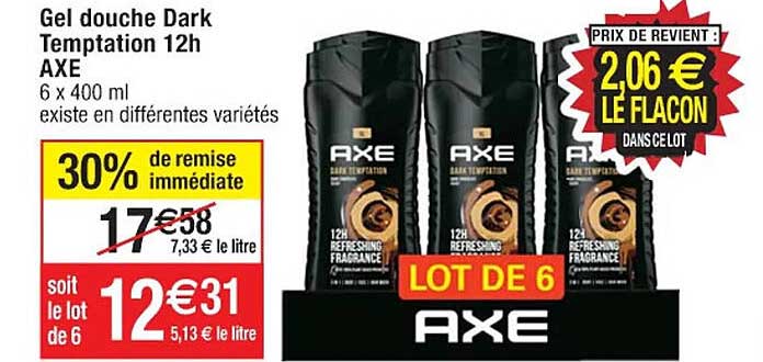 Gel Douche Dark Temptation 12h Axe