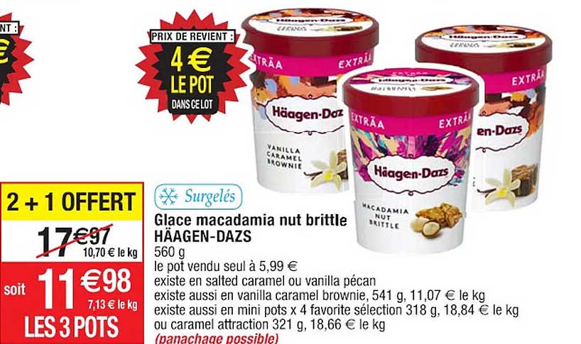 Glace Macadamia Nut Brittle Häagen-dazs