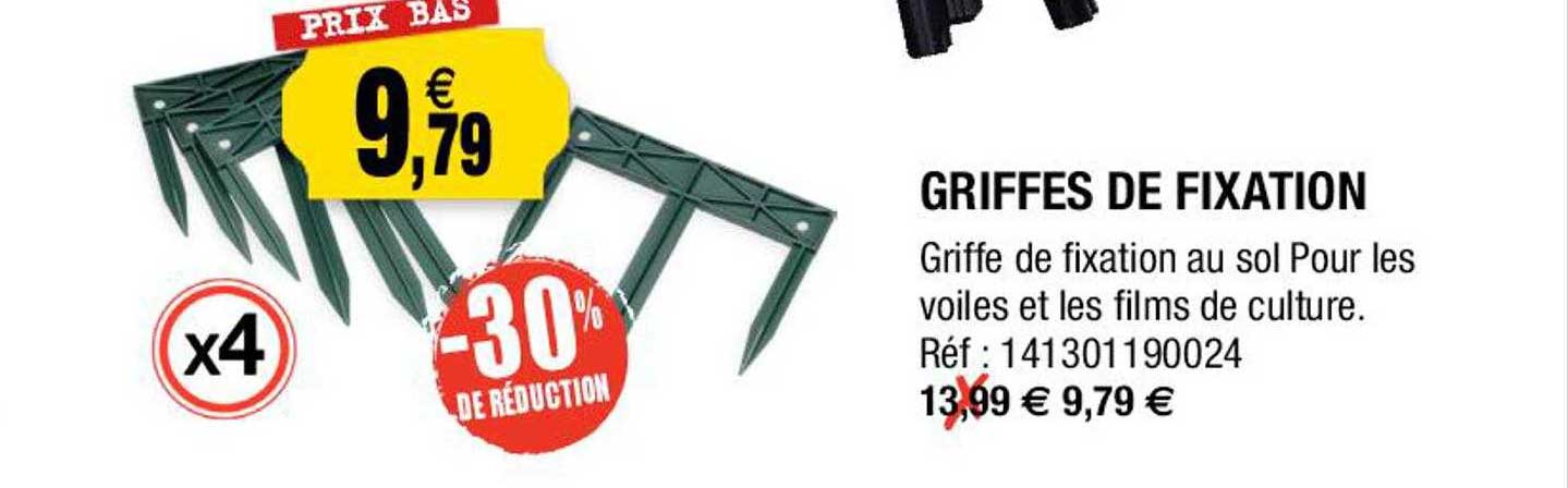 griffes de fixation