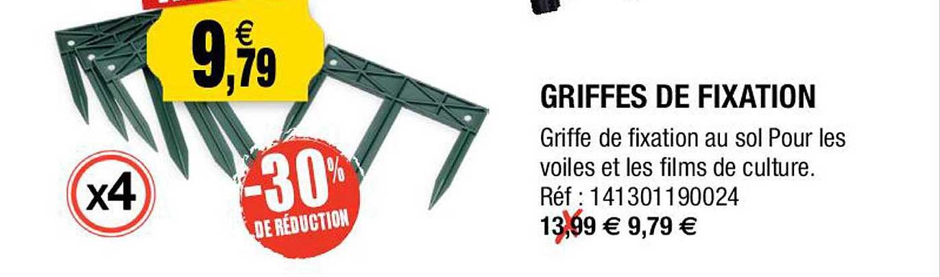 griffes de fixation