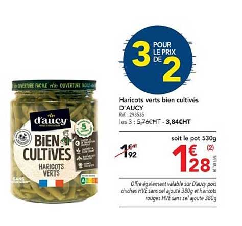 haricots verts bien cultivés d'aucy