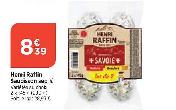 henri raffin saucisson sec
