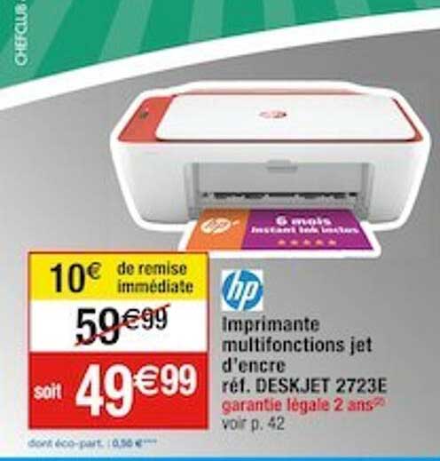 imprimante multifonctions jet d'encre réf. deskjet 2723e