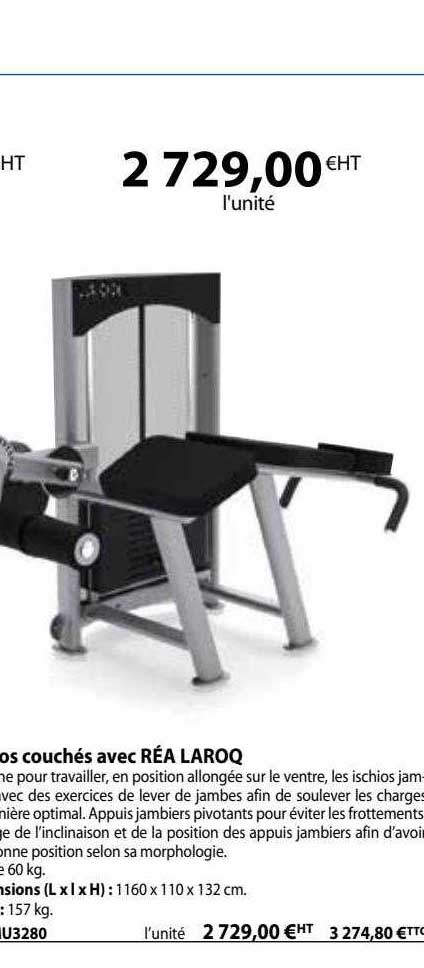 ischios couché avec réa laroq