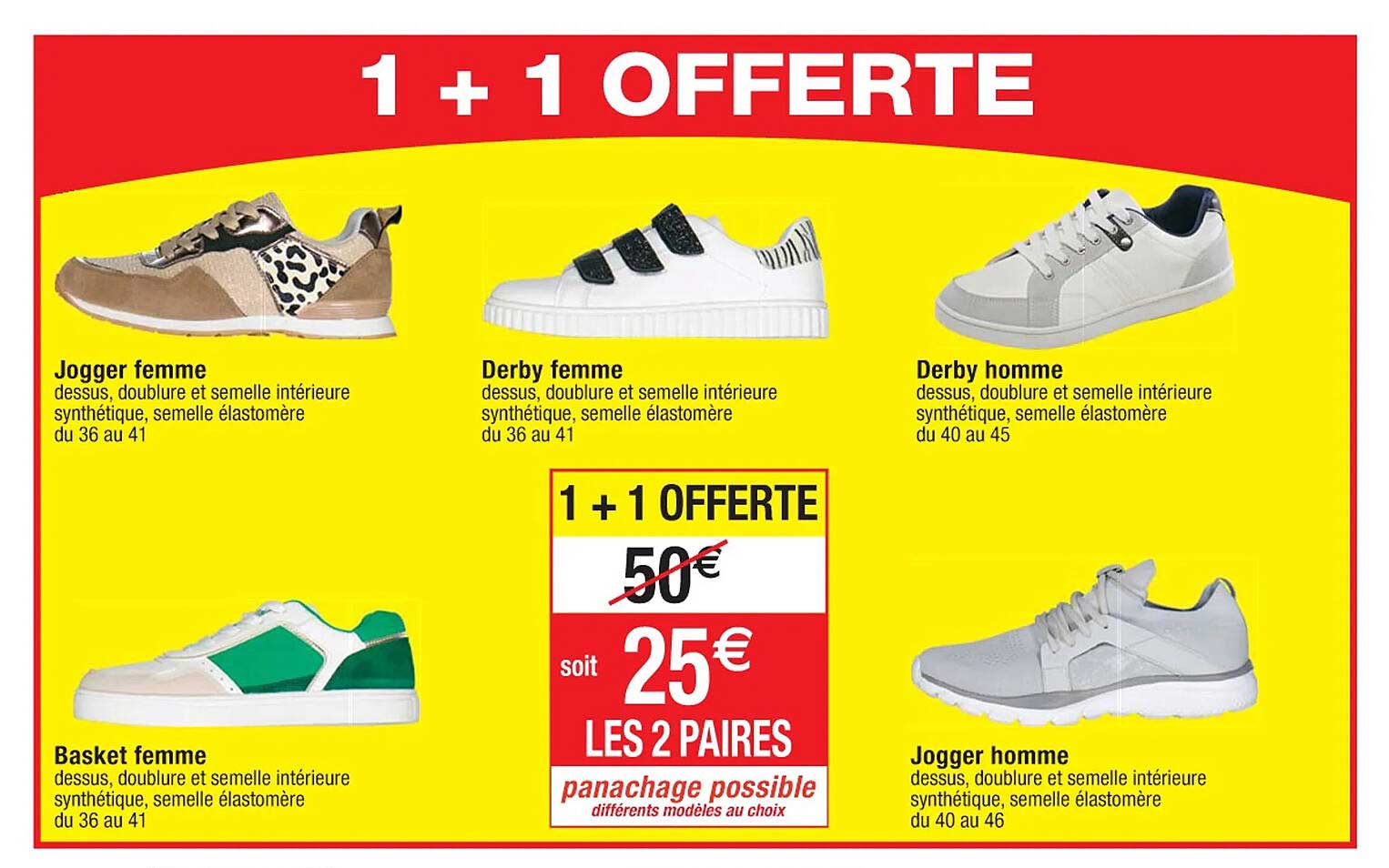 jogger femme, basket femme, derby femme, derby homme, jogger homme