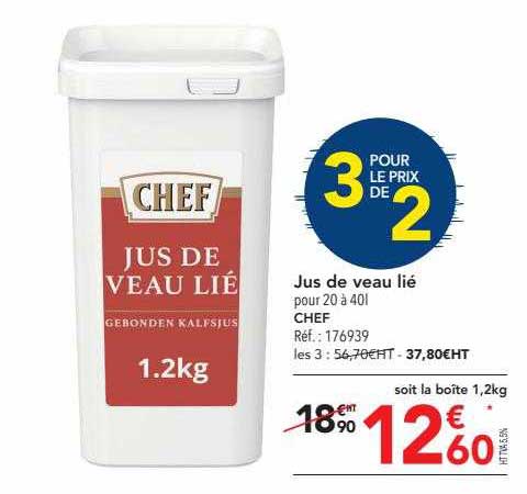 jus de veau lié chef