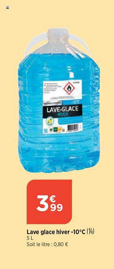 lave glace hiver -10°c