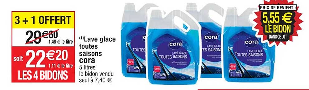 lave glace toutes saisons cora