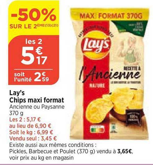 lay's chips maxi format