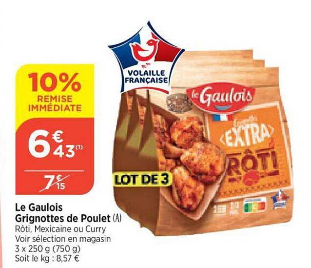 Le Gaulois Grignottes De Poulet