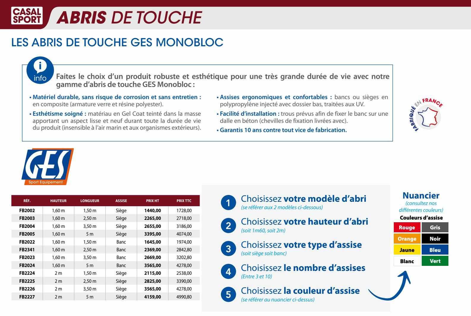 Les Abris De Touche Ges Monobloc