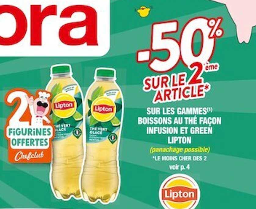 Les Gammes Boissons Au Thé Façon Infusion Et Green Lipton