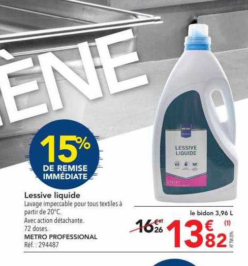 Lessive Liquide Metro Professional