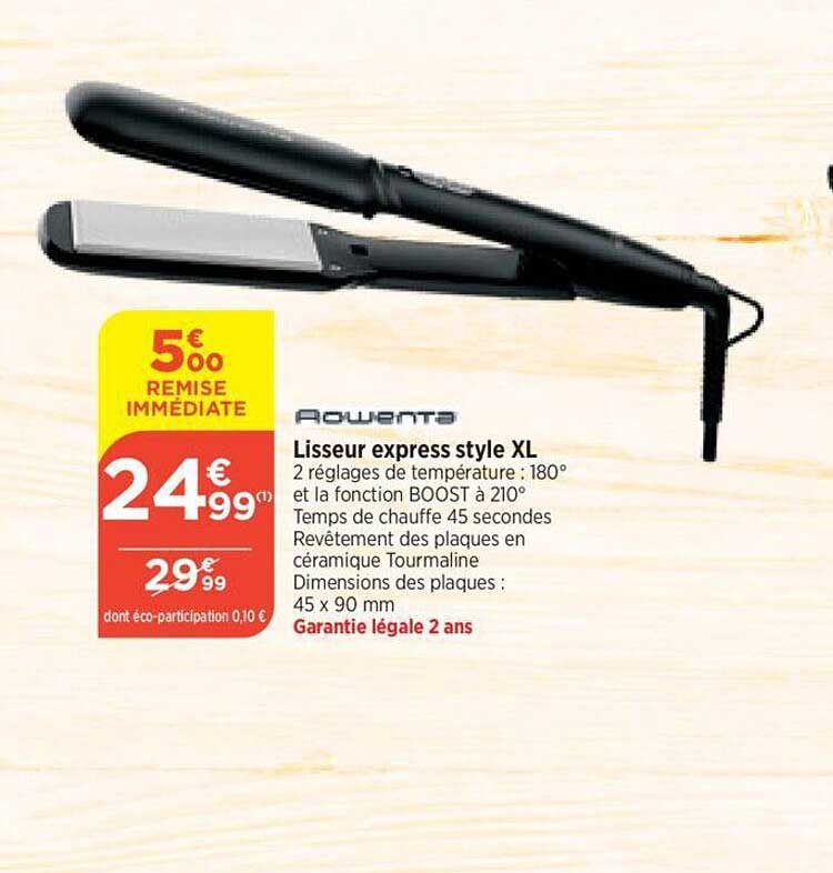 Lisseur Express Style Xl Rowenta