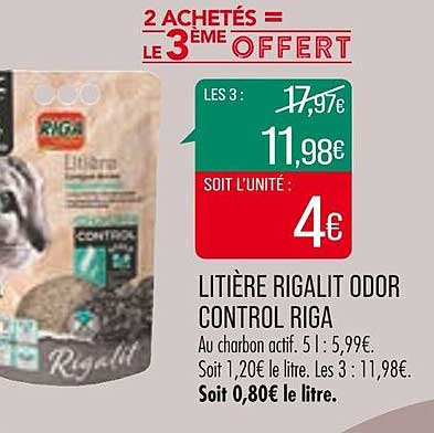 litière rigalit odor control riga