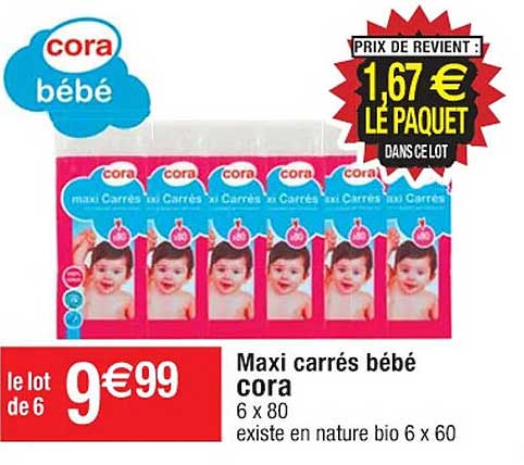Maxi Carrés Bébé Cora