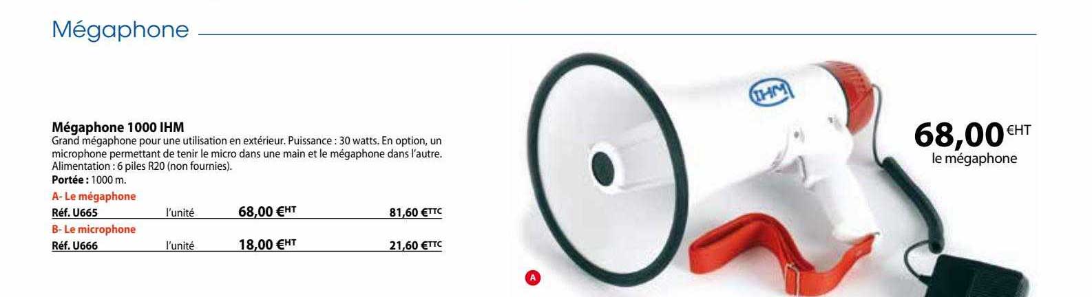 mégaphone 1000 ihm