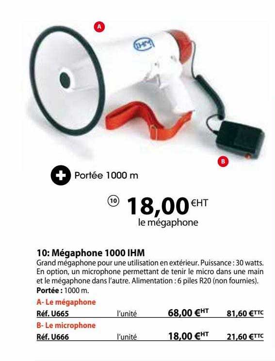 mégaphone 1000 ihm