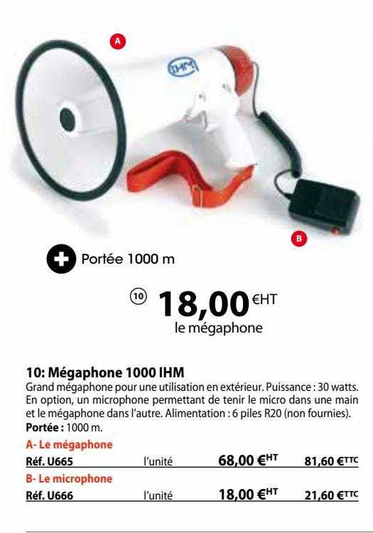 mégaphone 1000 ihm